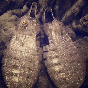 Aldo glitter jelly shoes